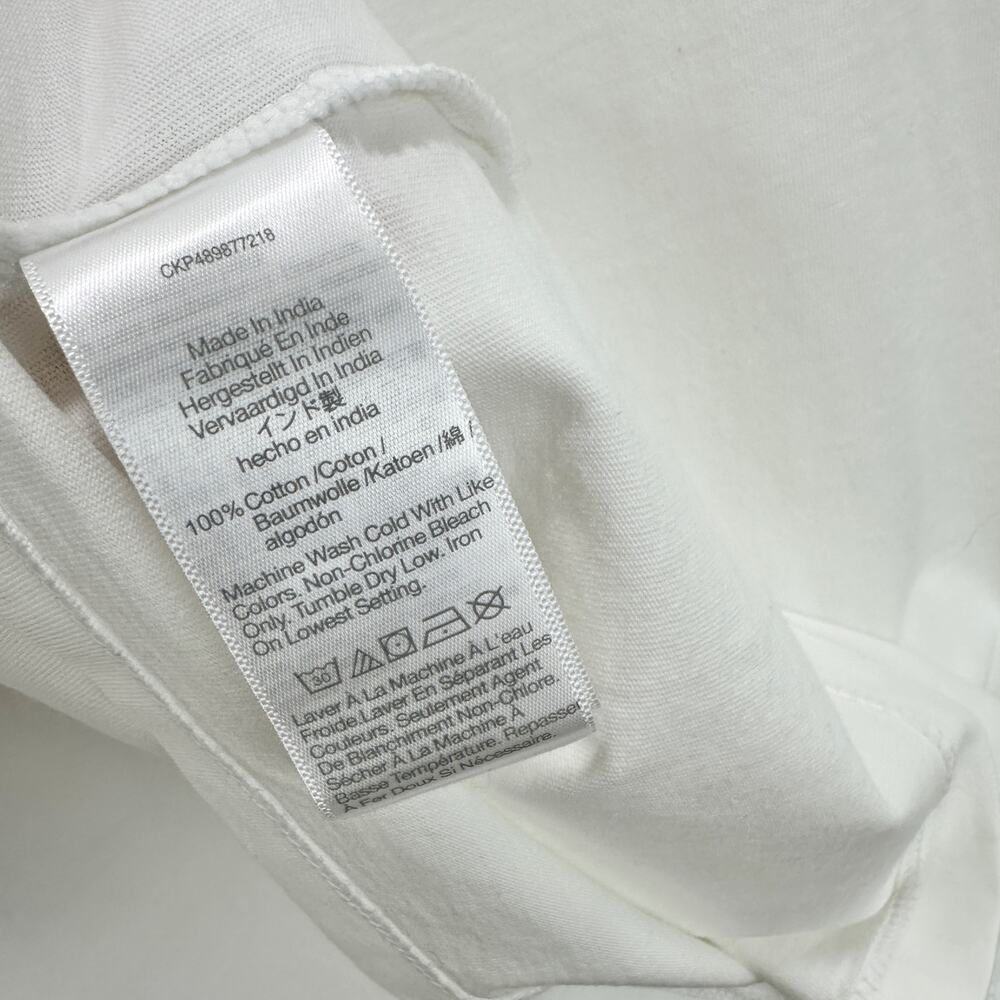 Madewell Cotton Perfect Crewneck Tee Shirt Eyelet White Basics Womens XS NWT - Picture 9 of 12